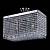 Люстра Art Glass LEANDRA 300x300 nickel CE